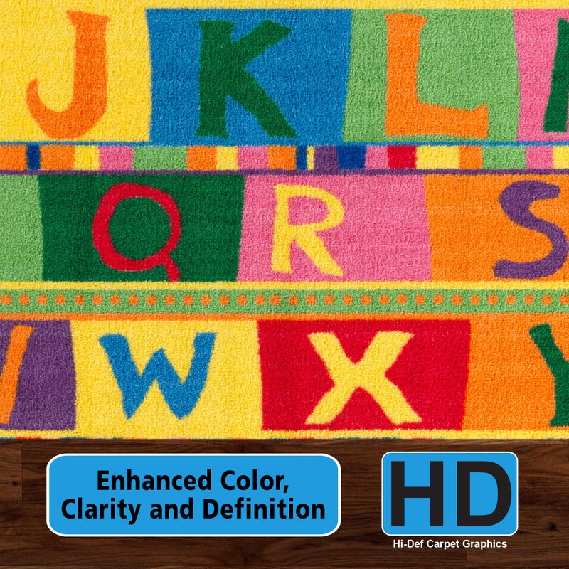 Flagship Carpets ABC Tapestry Machine Washable Educational Rug for Childrens Classroom, Home Learning and Playroom Rug or Children's Bedroom Carpet, 3' x 5', Multicolor - Image 3